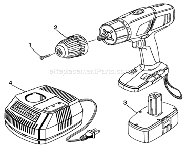 Drill Diagram and Parts List for 973113451  Craftsman Cordless Drill
