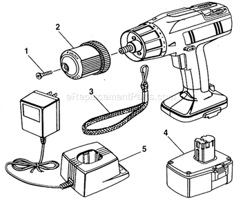 Drill Diagram and Parts List for 973222830  Craftsman Cordless Drill