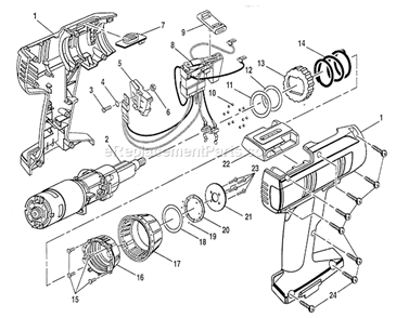 Part Location Diagram of 975265-000 Craftsman Motor