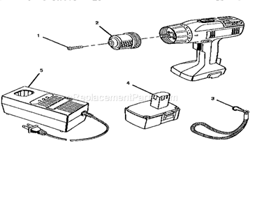 Unit Parts Diagram and Parts List for 973271960  Craftsman Cordless Drill