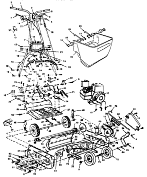 Replacement Parts Diagram and Parts List for 328375104  Craftsman Lawn Mower