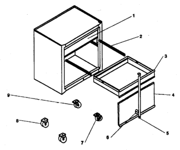 Part Location Diagram of A9066CGY Craftsman Tool chest drawer