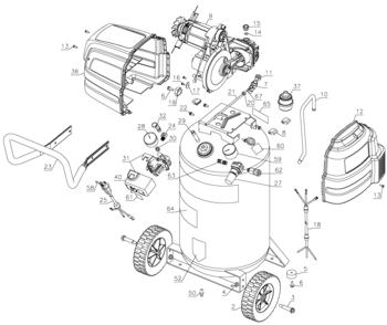 Part Location Diagram of 1000001808 Craftsman HANDLE ASSEMBLY