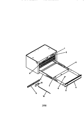 Unit Parts Diagram and Parts List for 706651400  Craftsman Tool Stand & Cart