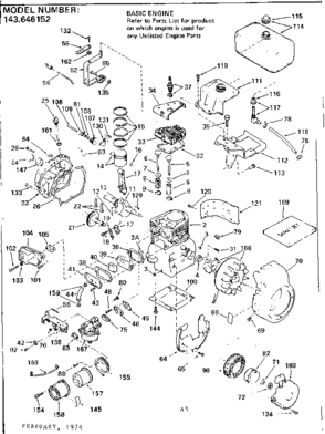 Part Location Diagram of 32680A Tecumseh Crankshaft (Incl. 12 & 13)