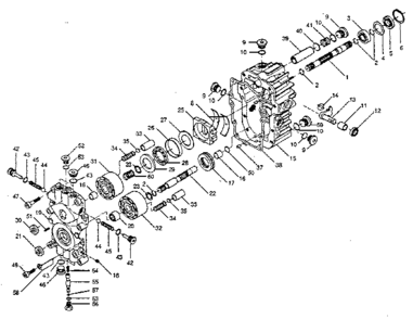 Pump Diagram and Parts List for 917254740  Craftsman Lawn Tractor