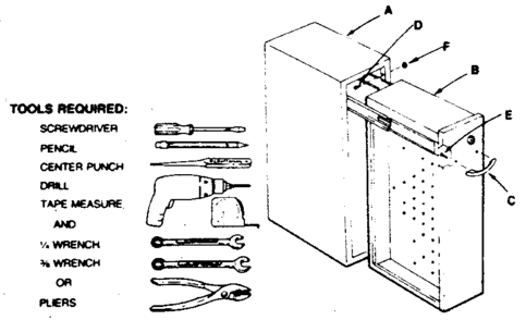 Unit Parts Diagram and Parts List for 65359  Craftsman Tool Stand & Cart
