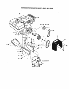 Part Location Diagram of 954-04094 MTD V-Belt