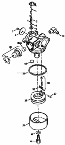 Page C Diagram and Parts List for 987799600  Craftsman Chipper Shredder