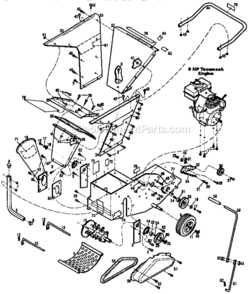 Part Location Diagram of 34862A Craftsman Piston Assembly