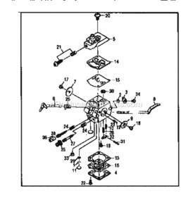 Page B Diagram and Parts List for 989796060  Craftsman Trimmer
