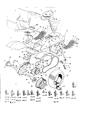 Steering Assembly Diagram and Parts List for 91725520  Craftsman Lawn Tractor