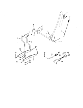 Lift Assembly Diagram and Parts List for 917275750  Craftsman Lawn Tractor