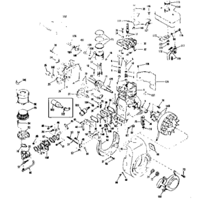 Basic Engine Diagram and Parts List for 143524051  Craftsman Engine