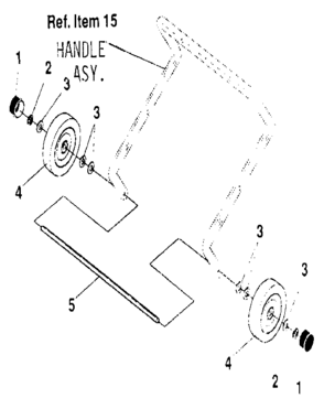Wheel Diagram and Parts List for 536884350  Craftsman Snow Blower