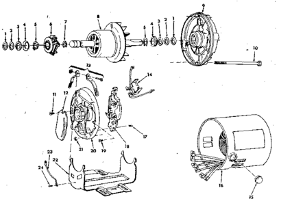 Craftsman 1/2 H.p. Split Phase Diagram and Parts List for 11312043  Craftsman Power Motor