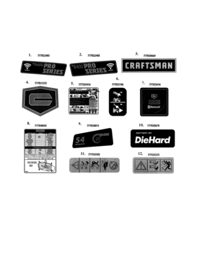 Part Location Diagram of 777D22483 MTD Label