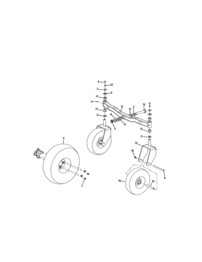 Wheels Diagram and Parts List for 247250030  Craftsman Engine