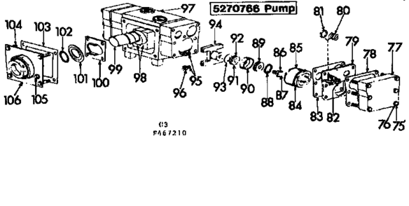 Pump Diagram and Parts List for 471467210  Craftsman Pressure Washer