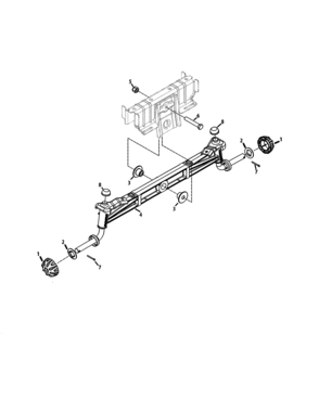 Front Axle Diagram and Parts List for 247270480  Craftsman Lawn Tractor