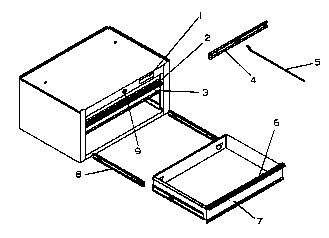 Chest Diagram and Parts List for 706619230  Craftsman Tool Stand & Cart