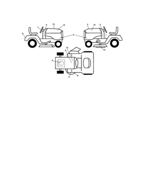 Decals Diagram and Parts List for 917276862  Craftsman Lawn Tractor