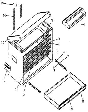 Part Location Diagram of M2624 Craftsman Rod