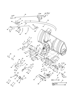 Winch/chute Crank Rod Diagram and Parts List for 48625840  Craftsman Snow Blower