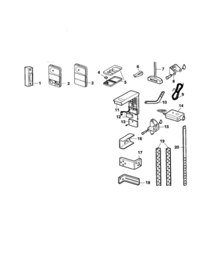 Installation Parts Diagram and Parts List for 13953661SRT3  Craftsman Garage Door Opener