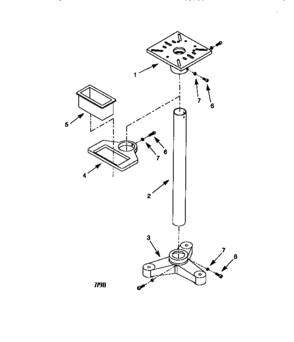 Unit Parts Diagram and Parts List for 351192102  Craftsman Tool Stand & Cart