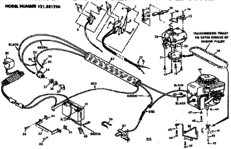 Part Location Diagram of 794241 Craftsman Transmission
