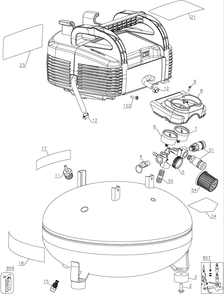Diagram Diagram and Parts List for CMEC6150 Type 1 Craftsman Compressor