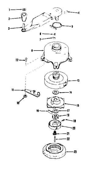 Ratchet Self Starter Diagram and Parts List for 143102060  Craftsman Engine