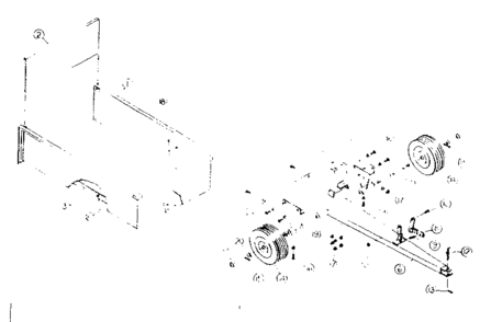 Replacement Parts Diagram and Parts List for 61026358  Craftsman Tool Stand & Cart
