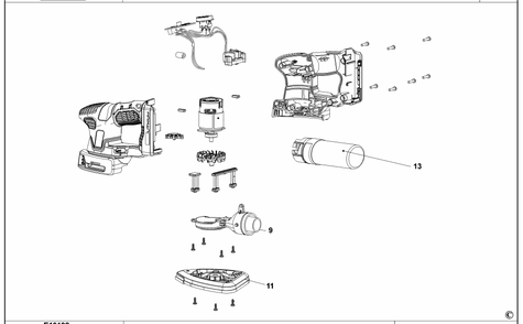Diagram Diagram and Parts List for CMCW221B Type 1 Craftsman Sander Grinder