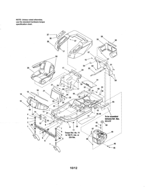 Frame/body/seat Diagram and Parts List for 107289930  Craftsman Engine