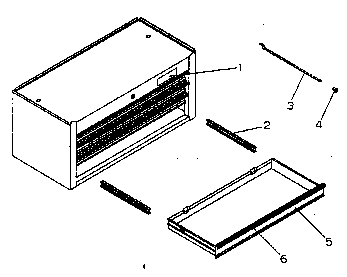 Chest Assy Diagram and Parts List for 706619420  Craftsman Tool Stand & Cart