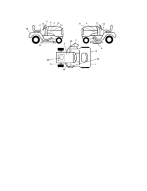 Decals Diagram and Parts List for 917274032  Craftsman Lawn Tractor