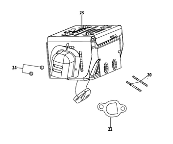 Part Location Diagram of 951-12628A MTD Cylinder head assemb