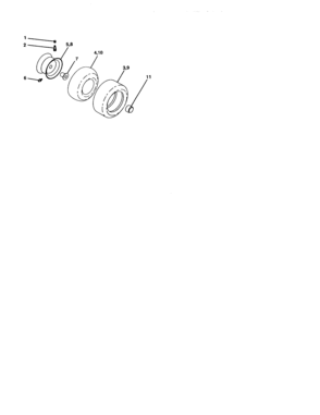 Wheels And Tires Diagram and Parts List for 917277411  Craftsman Lawn Tractor