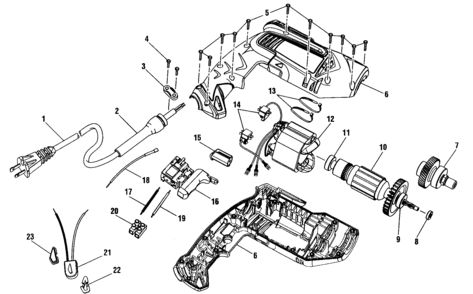 Housing Assy Diagram and Parts List for 315281260  Craftsman Boring Machine