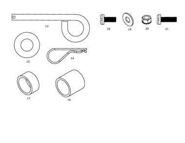 Bolt Bag Contents Diagram and Parts List for 61024489  Craftsman Tool Stand & Cart