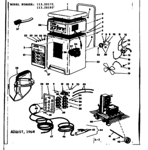 Unit Diagram and Parts List for 11320195  Craftsman Welder