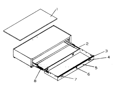 Cabinet Parts Diagram and Parts List for 706957380  Craftsman Tool Stand & Cart