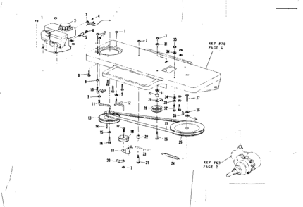 Engine Diagram and Parts List for 536963310  Craftsman Lawn Mower