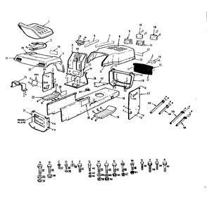 Enclosures Diagram and Parts List for S252645SAMEAS917252645  Craftsman Lawn Tractor