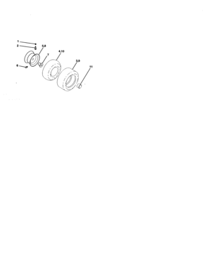 Wheels And Tires Diagram and Parts List for 917272057  Craftsman Lawn Tractor