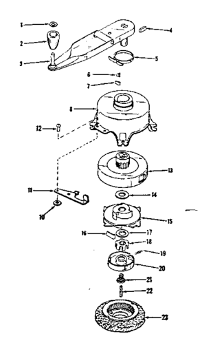 No-pull Starter No. 590357 Diagram and Parts List for 143124011  Craftsman Engine