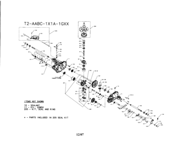 Transaxle Diagram and Parts List for 917254280  Craftsman Lawn Tractor