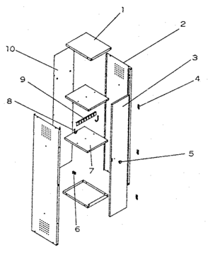 Unit Parts Diagram and Parts List for 706657460  Craftsman Tool Stand & Cart